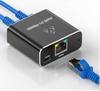 Gigabit RJ45 Network Splitter: 1-to-2 Connector for One-in-Two-out Network