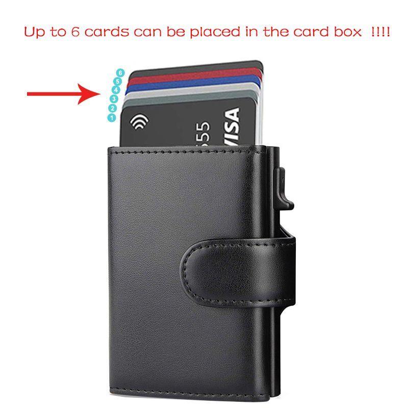 RFID Multifunctional Card Bag Wallet Popular Short Men's Wallet Change Bag Metal Card Box Men's Wallet