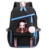 Japan cartoon comics Demon Slayer Large Capacity Backpack for Teenagers and Students USB Interface Laptop Bag 0007