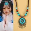 Xizang Retro Fringed Headdress, Forehead, Bohemian Collarbone Necklace, Pendant, Travel Photo Hair Jewelry, Women
