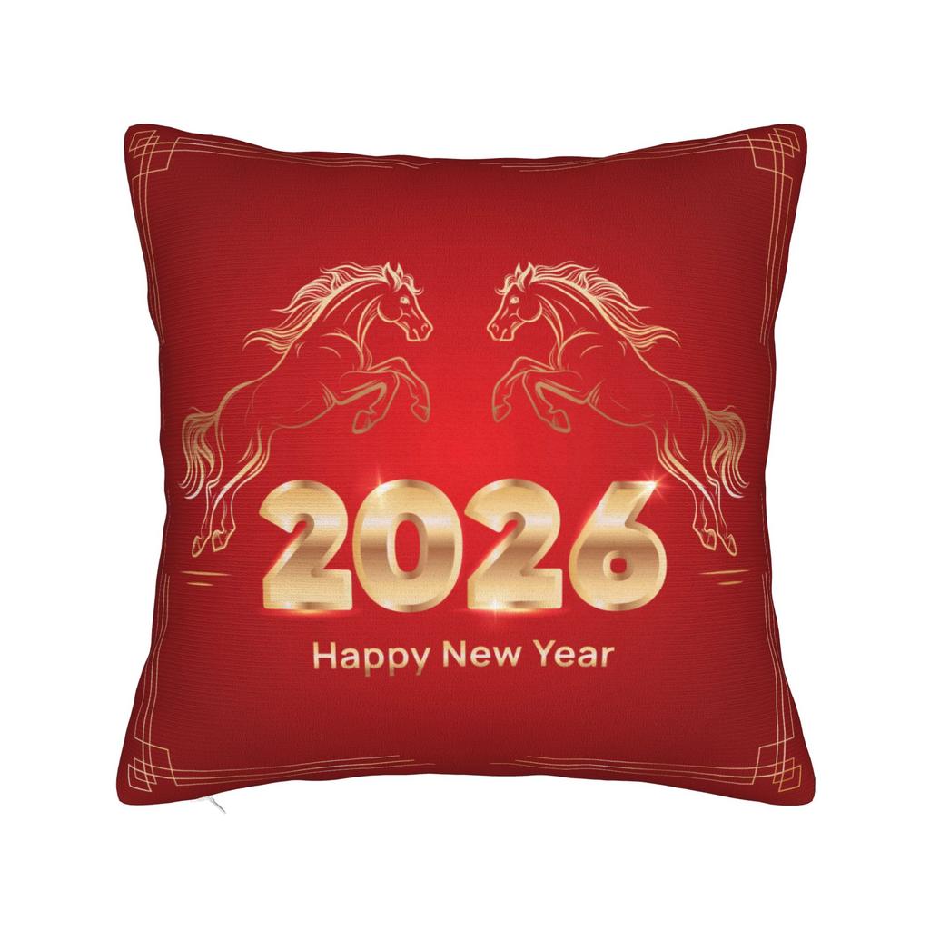 Year Of The Horse Pillowcases Kawaii Pillow Case For Office Car Home Decor Graphic Pillow Cover