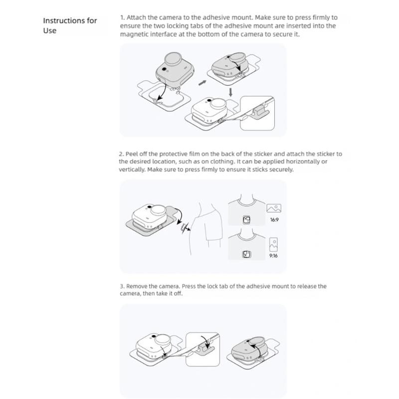 Reusable Camera Mounting for Hands Camera Mounting in Outdoor
