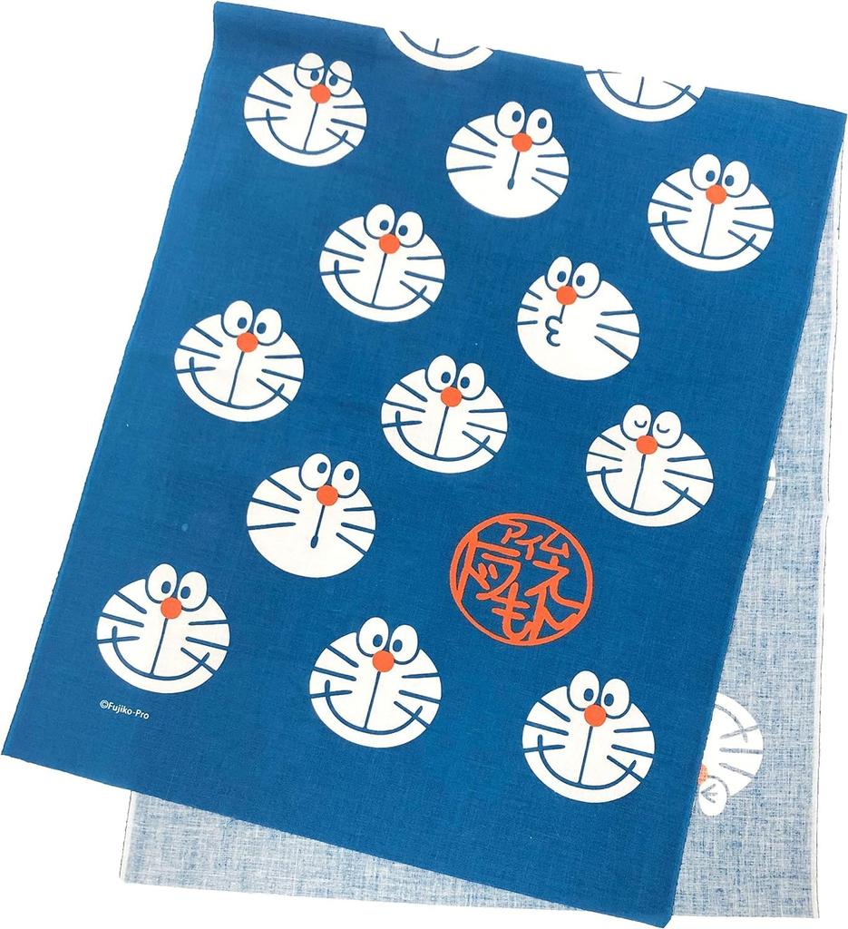 Marushin Doraemon Postać Ręczna Wyprodukowano w Wagokoro Chirashi 2905001400 Ręcznik, Wzór, 100% Bawełna, Japonia, (Japońskie jedzenie)