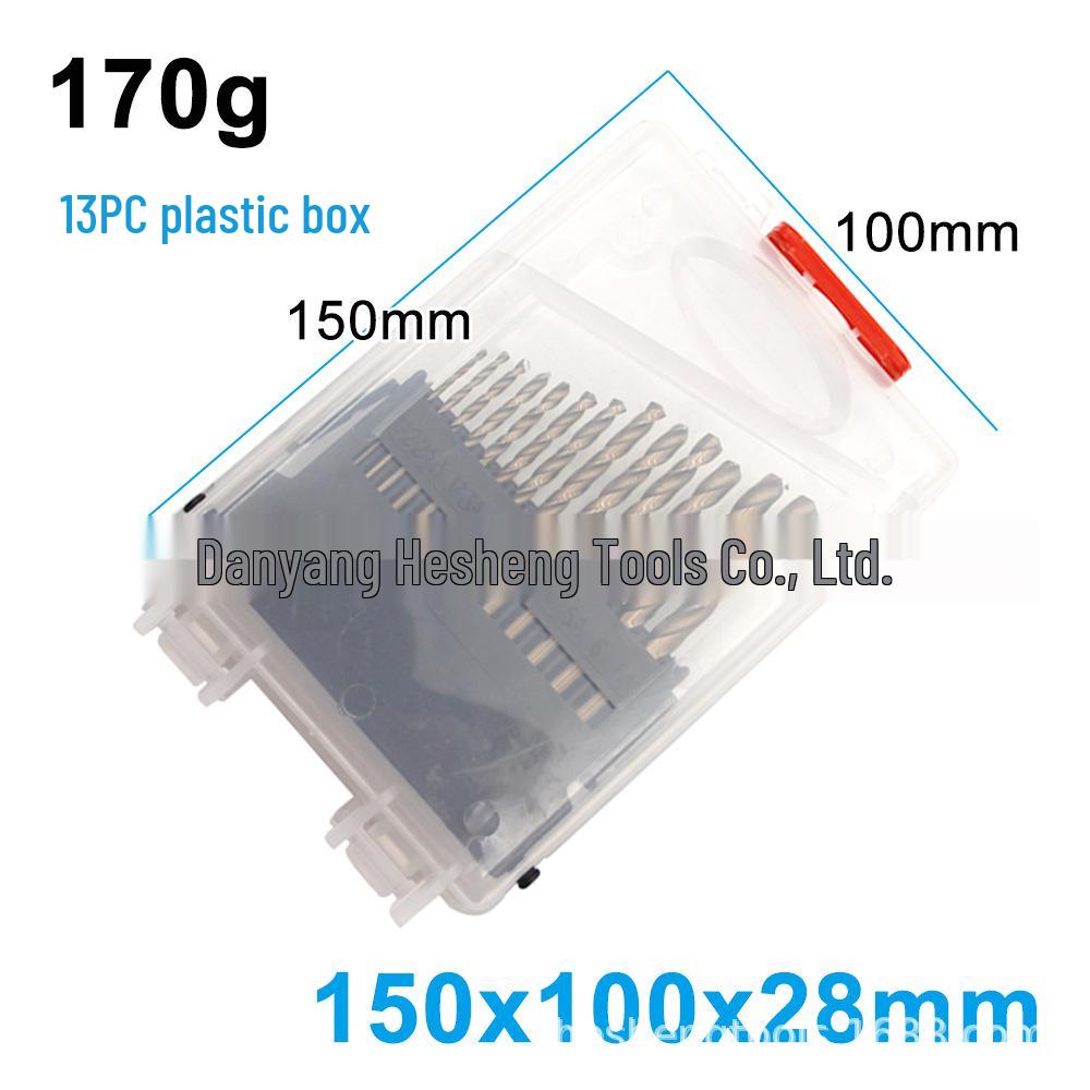 M35 Cobalt High-Speed Steel Yellow Twist Drill Bit Set for Stainless Steel - Fully Ground, Straight Shank.