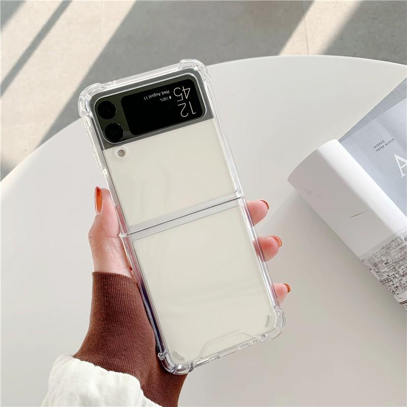 Folding Phone Case Z Flip 7 8 Clear Full Body Shockproof Protective Cover Anti-drop Compatible With Foldable Screen