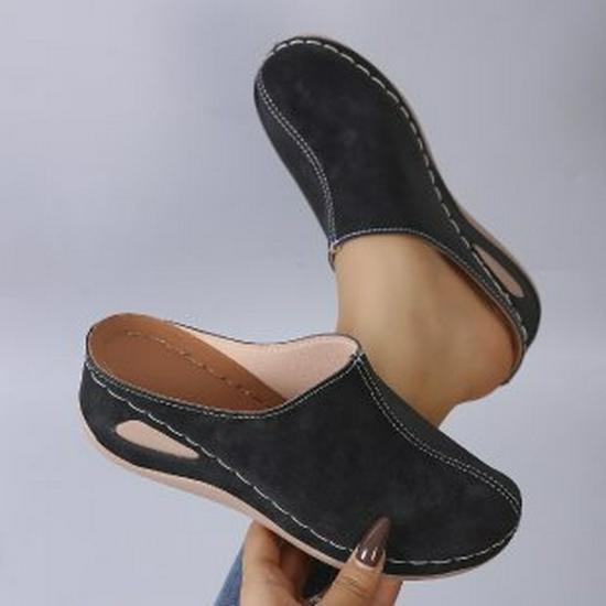 European Style Women's Wedge Sandals: Fashionable, Versatile, and Comfortable Slip-on Slippers