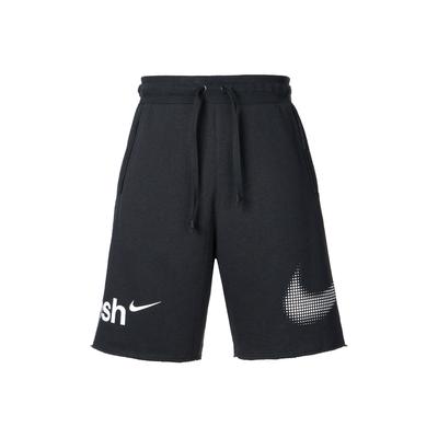 Pantalones Cortos Deportivos Casuales con Estampado de Logo Grande para Hombre Negro DX6310-010
