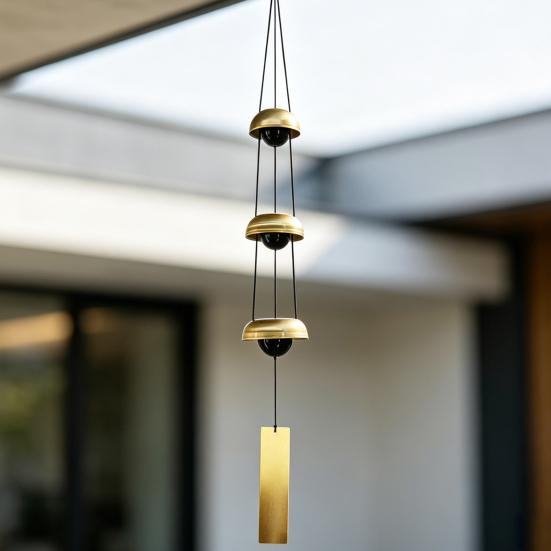 Outside Metal Wind Chime 3/5 Layers Vintage Memorial Wind Chime Home Outdoor Garden Patio Feng Shui Wind Bell Hanging Decoration