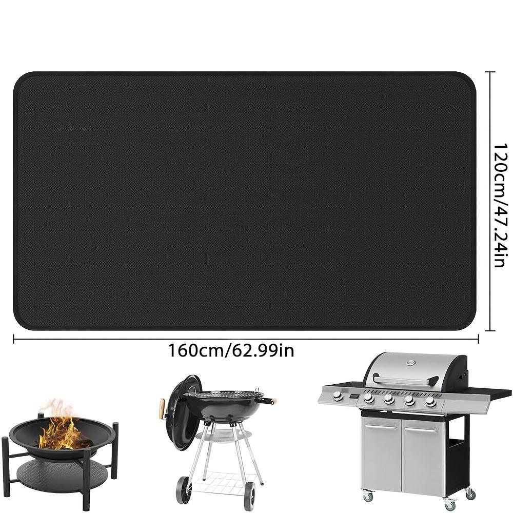 Barbecue Stove Mat Outdoor BBQ Fireproof Pad Reusable High Temperature Resistant Fire Pot Barbecue Fireproof Mat Easy Clean