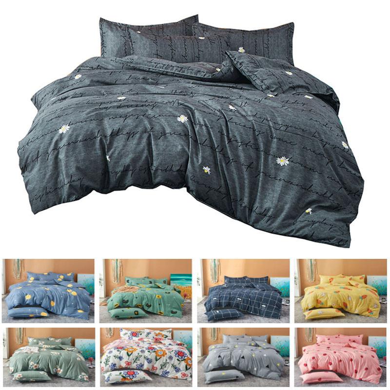 Elegant Floral Print Polyester Duvet Cover Set Soft And Comfortable For All Sizes