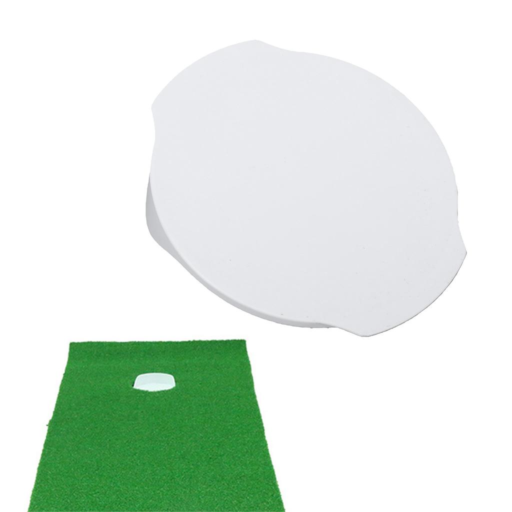 Putting Hole Cup ABS Portable Putting Practice Hole Cup Training Aid for Indoor Outdoor White
