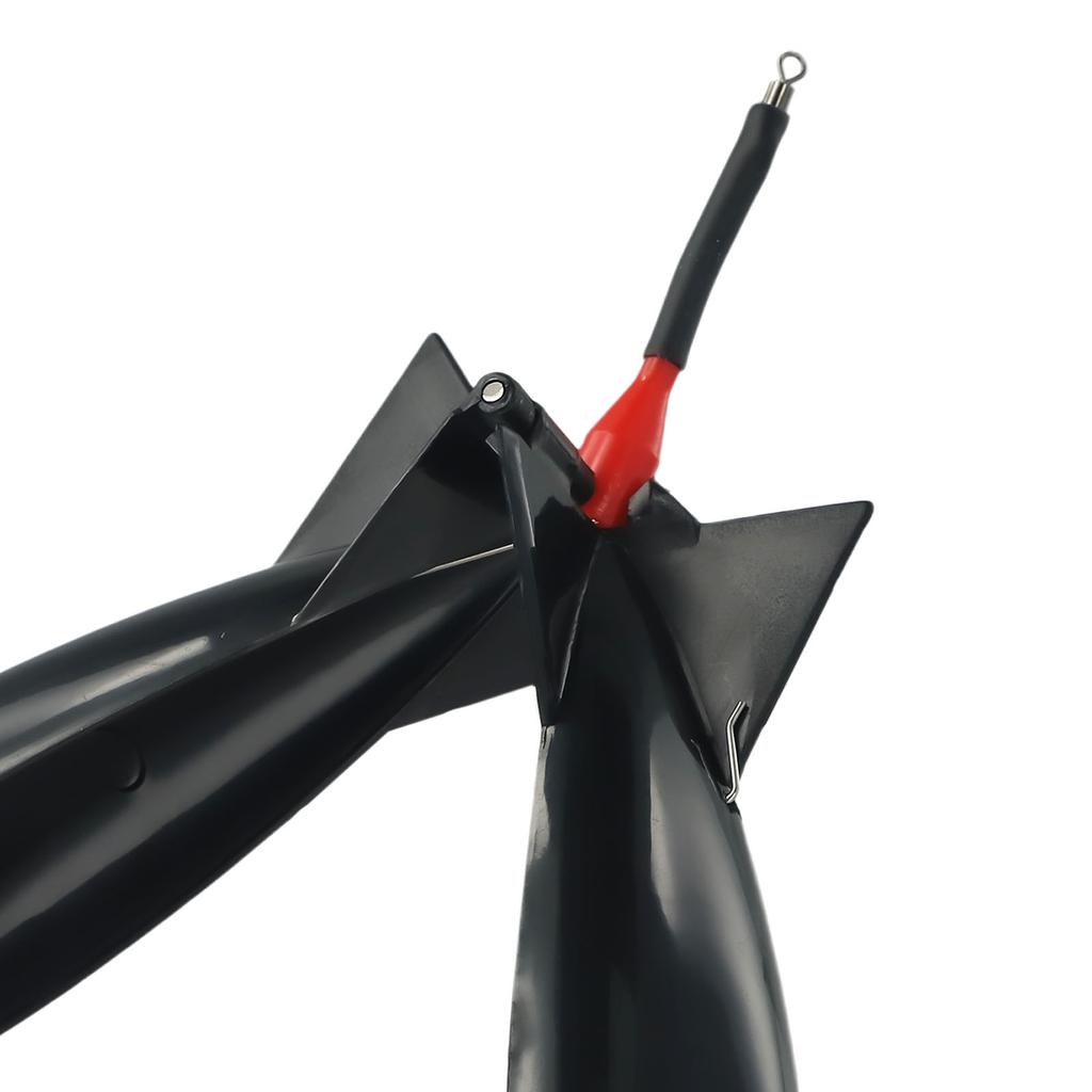 Fishing Rocket Feeder Carp Fishing Rocket Feeder Spod Bomb Float Lure Bait Holder Pellet Rocket Feeder Black Fishing Accessory