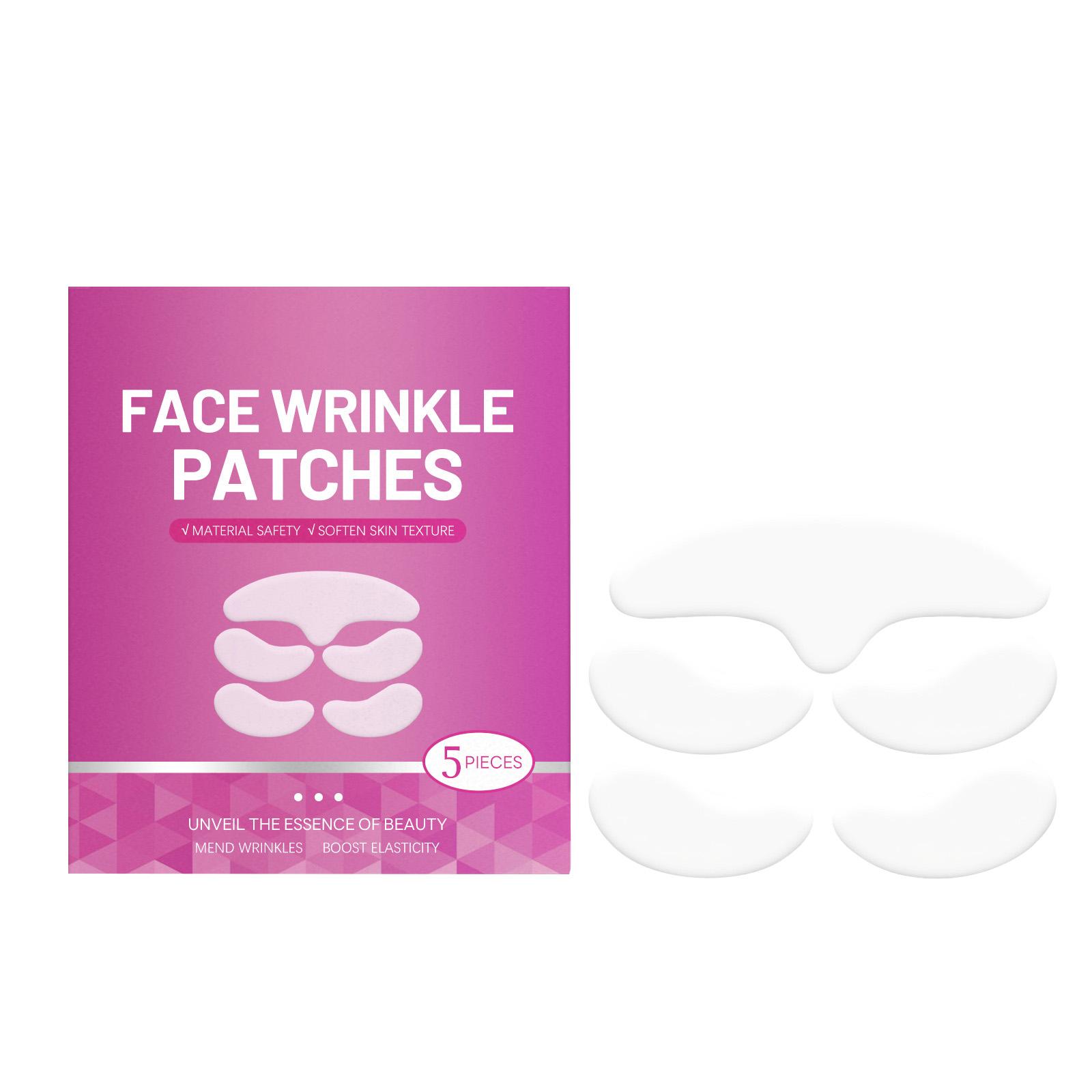 

Патчи от морщин на лице, для ночного использования и патчи для носогубных складок и глаз, патчи для ухода за кожей против морщин, патчи против морщин(5шт / коробка) One Size белый