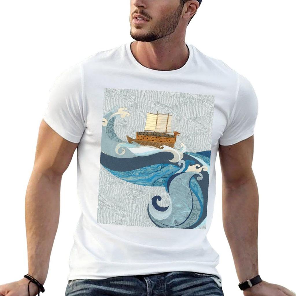 The Turtle Ship Back Cover TShirt UV Sun Protection Tee Shirt