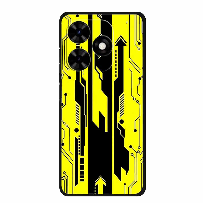 For Tecno Spark Go 2024 Case Luxury TPU Silicone Soft Back Cover Phone Cases for Tecno SparkGo 2024 BG6 Shockproof Flower Fundas