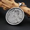 New Vintage Stainless Steel Mayan Pattern Pendant Necklaces For Men Women Big Size AZTEC CALENDAR Necklace Amulet Jewelry Gifts