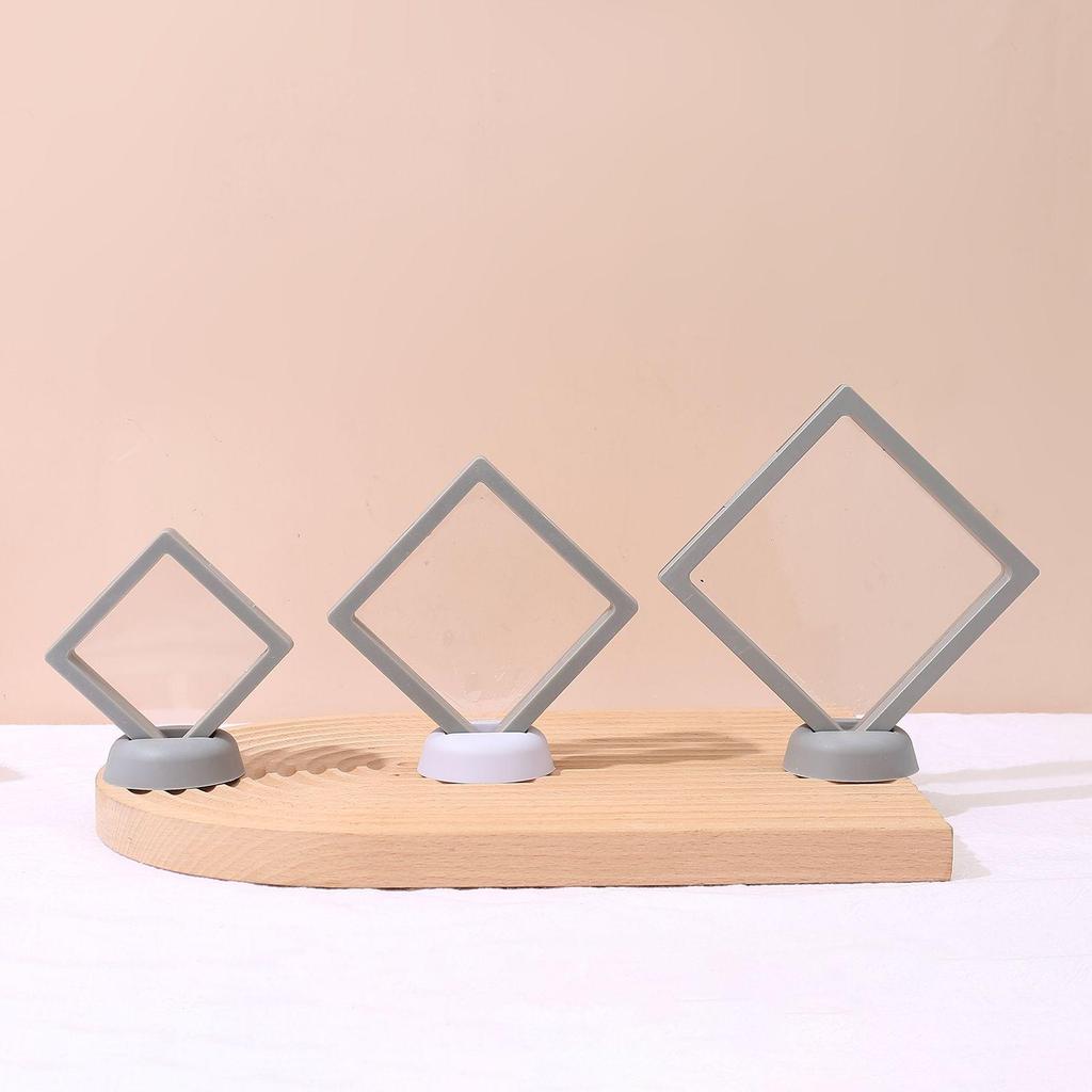 Transparent PE Film Suspended Jewelry Display Box for Rings, Necklaces, Bracelets