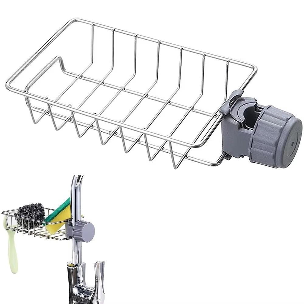 Multi-functional Sink Drain Rack Stainless Steel Storage Function Sponge Storage Rack Drainer Function Soap Drainer