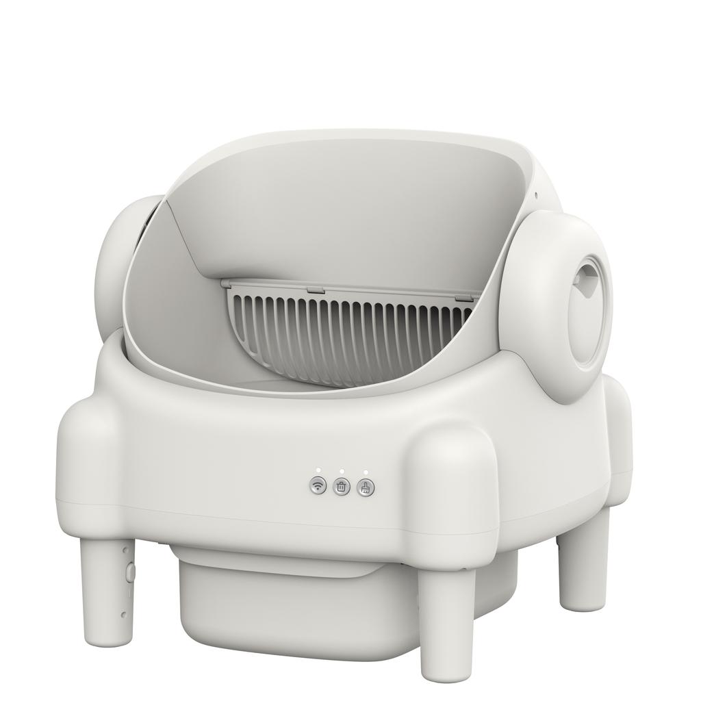 Self Cleaning Litter Box Automatic Cat Litter Box with Open-Top Design APP Control Dual Safety Sensors Suitable for Multi-cats