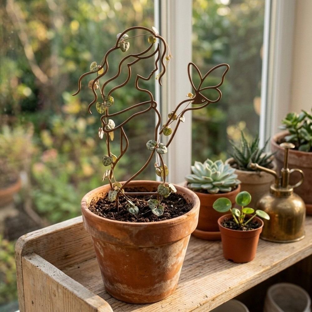 Hollow Out Plant Fixed Frame Iron Plant Climbing Trellis Garden Plant Trellis Balcony Garden