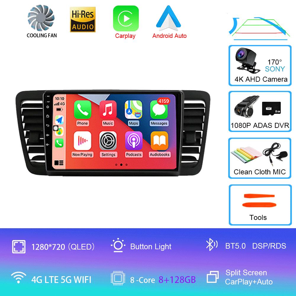 Android 14 For Subaru Outback 3 Legacy 4 2004 2005 - 2009 Auto Car Radio Video Multimedia Player Navigation GPS Carplay 2Din DVD