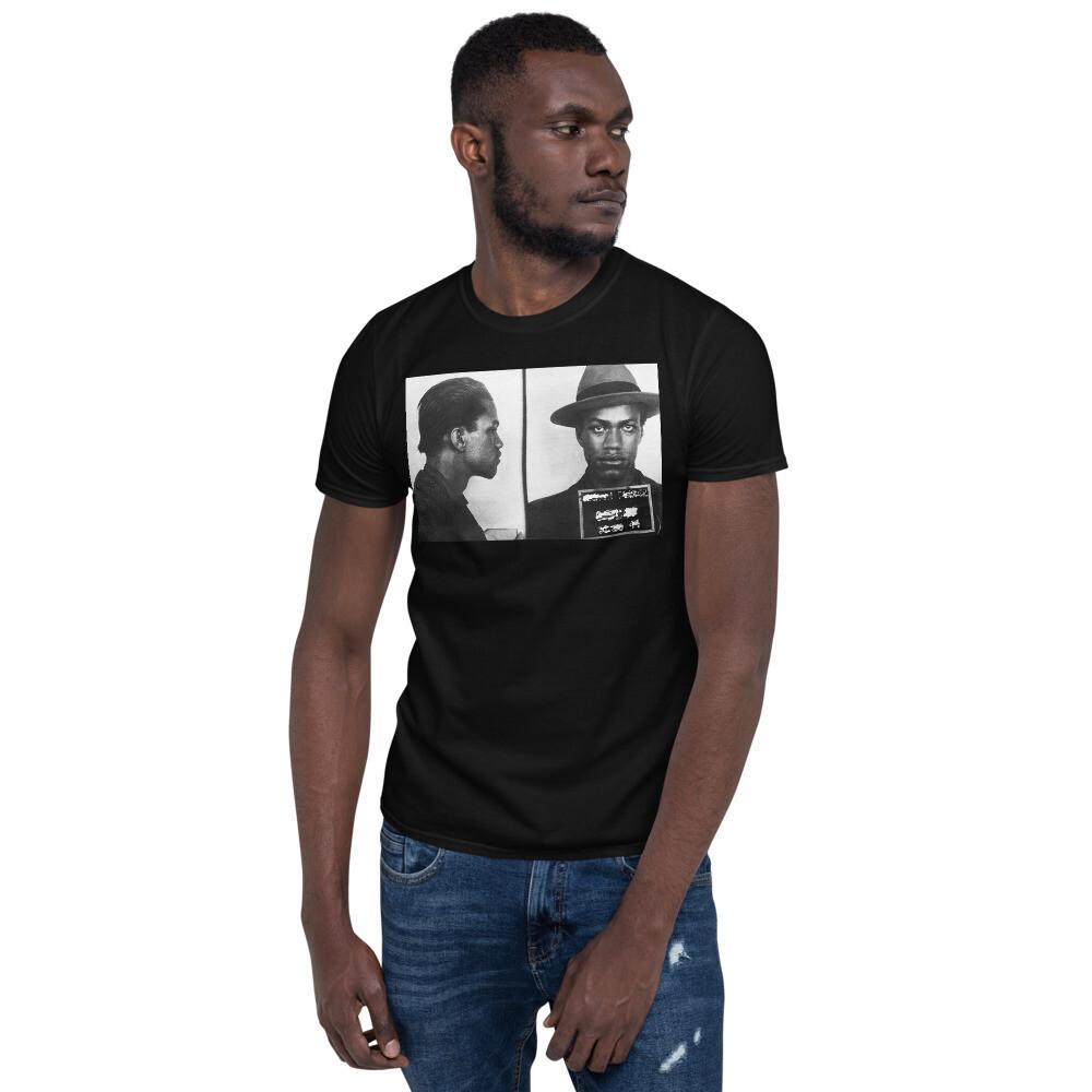 Malcolm X Mug Shot Mugshot Tee Tees Tshirt TShirt Unisex T-Shirt S