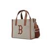 New MLB Boston Red Sox Polyester Tote Bag Shopping Bag Boston Portable Crossbody Bag Shoulder Bag Small Size Unisex Brown 3AORS062N-43BRD