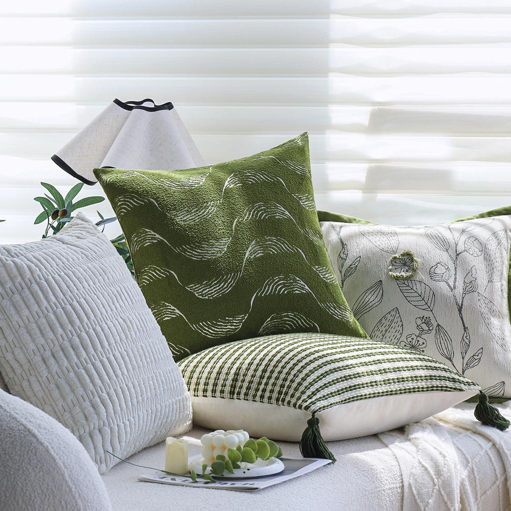 Modern Minimalist Living Room Sofa Pillow Case Bedside Backrest Cushion Cushion Bay Window Decorative Lumbar Pillow Lumbar Support with Core