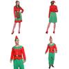 Christmas Elf Cosplay Costume Couple Outfits High Quality Polyester S/m/l