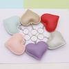 Heart-Shaped PU Leather Keychain - Simple & Fashionable Love Couple Pendant
