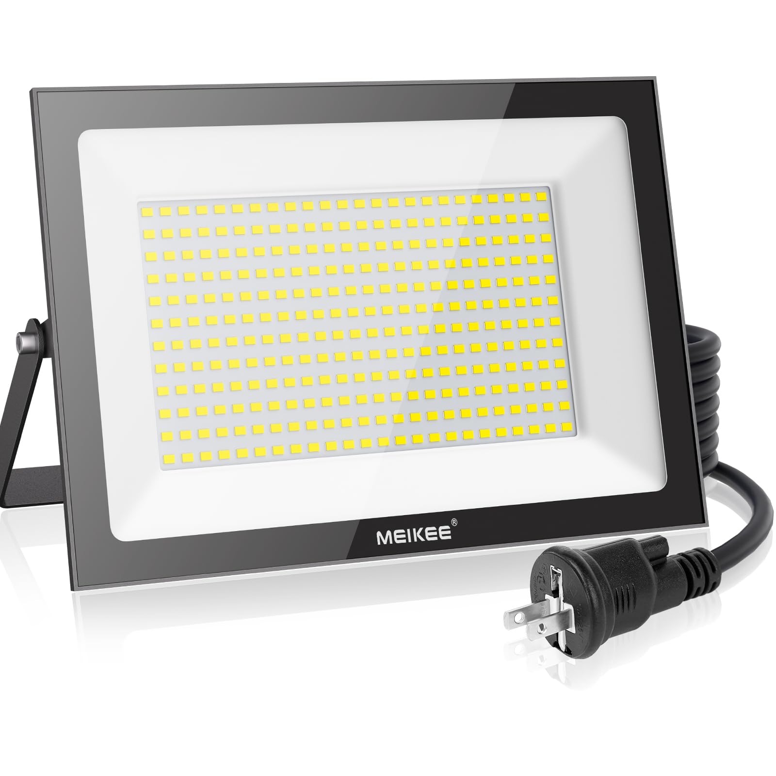 

MEIKEE 200W LED Floodlight Work Light 20000LM 6500K Ultra Thin IP66 Daylight Color High Brightness Construction Light LED Light Indoor Outdoor