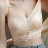 Summer Thin Bra Women's Full Cup Adjustment Type Gathered Bra Cinched Breast Anti Sagging Oversized Push Up Bra