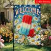2D Flat - 2D Flat - 2D Flat 1pc Welcome To The July 4Th Independence Day Garden Flag for Ice Popsicles_2 (1)- Outdoor Garden Flag Double-Sided Home De