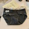 Women's Autumn and Winter Jacquard Cotton Soft 10a Class Antibacterial Extended Crotch Hip Mid Waist Triangle Briefs