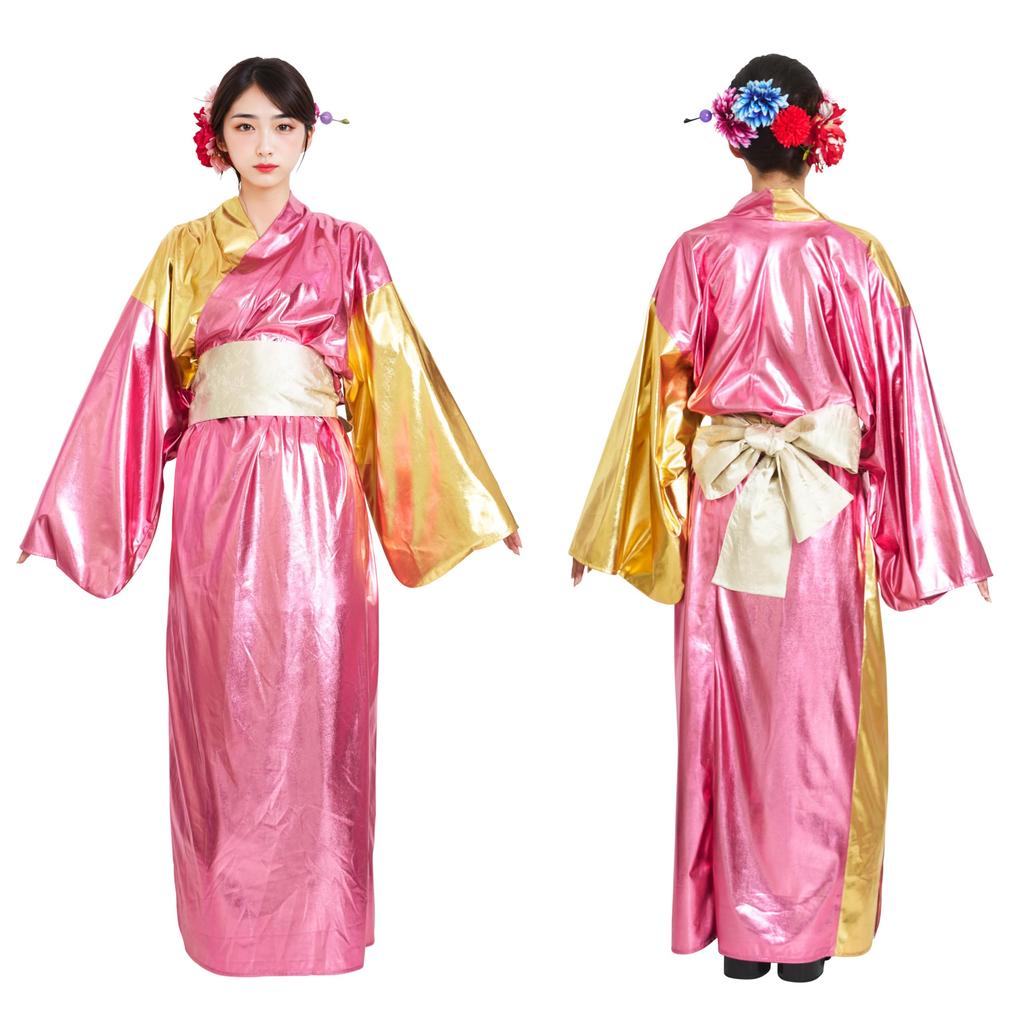 Clearstone Cosplay Halloween Glitter Kimono Unisex Pink
