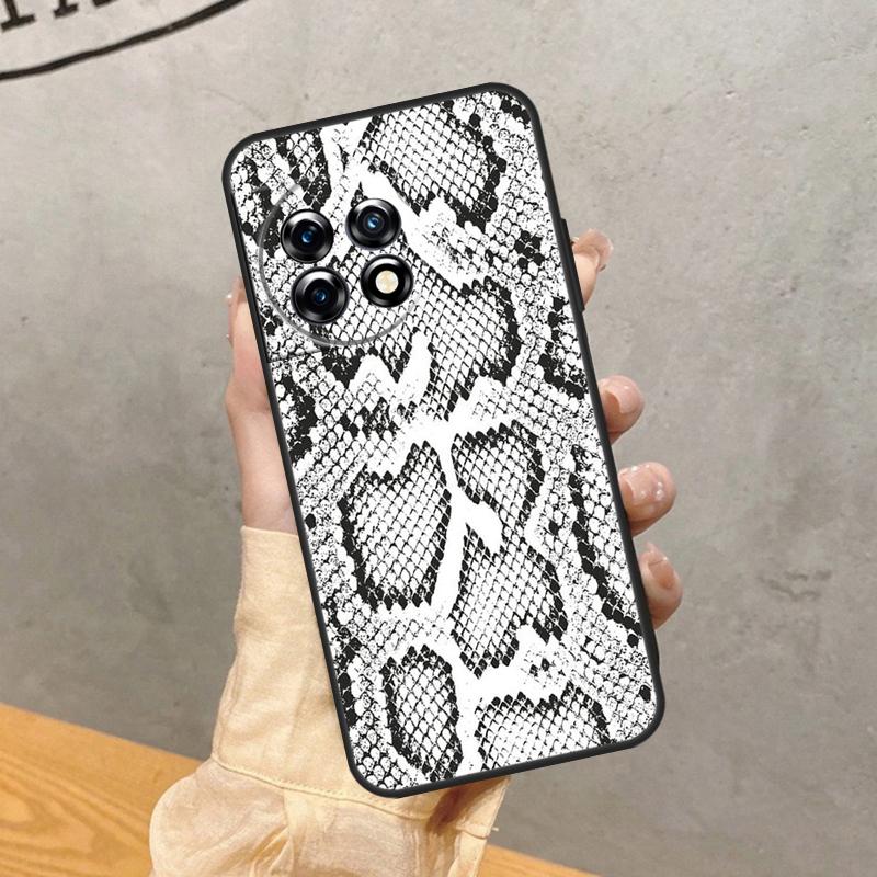 

Snake Skin Print Case For OnePlus 15 R 13 13R 13T 12 11 10R 10T 8T 9 10 Pro Nord CE 5 4 2 3 Lite N20 N30 Cover OnePlus Nord 5