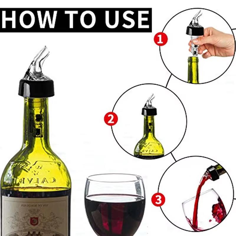 30ml/45ml Wine Pourer Automatic Measured Bottle Pourer Quick Spirit Measure Pourer Drink Wine Cocktail Dispenser Home Bar Tool