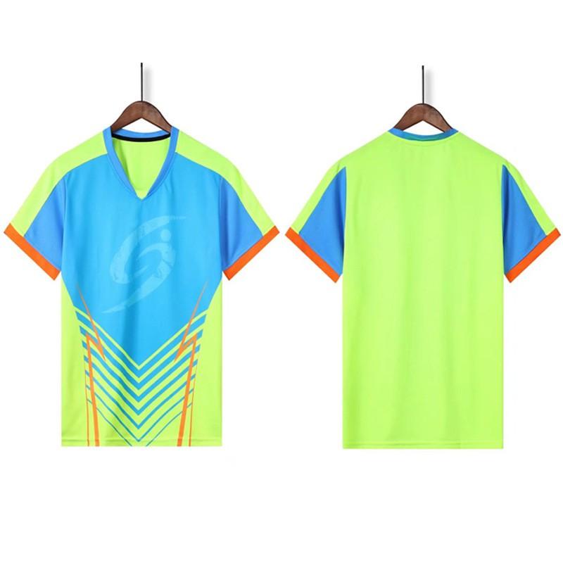 Unisex Short Sleeve Sports Shirt Table Tennis Badminton Training Competition