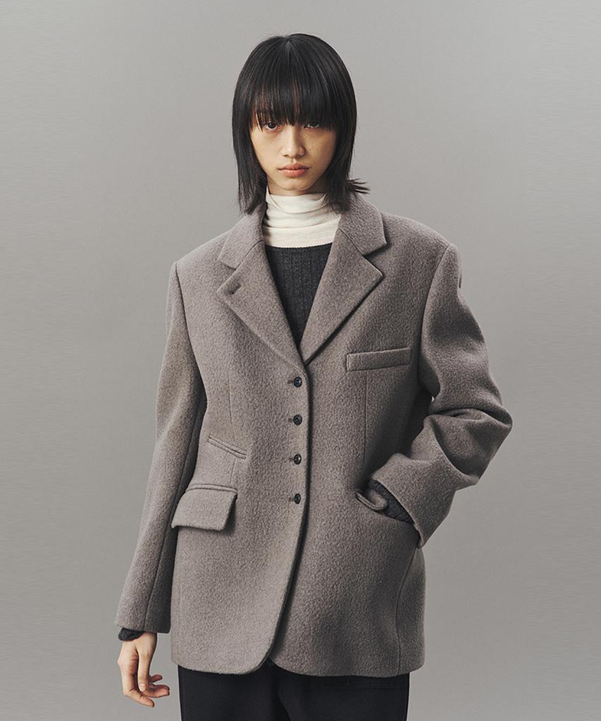 Ahwe Wool Tailored Jacket_Gray
