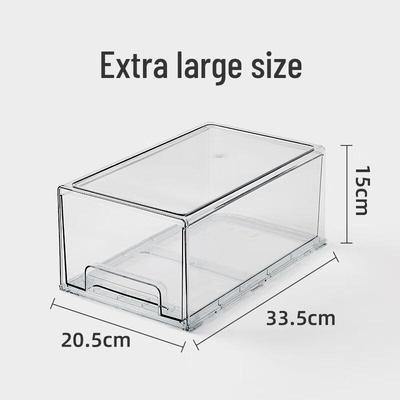 Transparenter Schubladen-Kühlschrank-Organizer