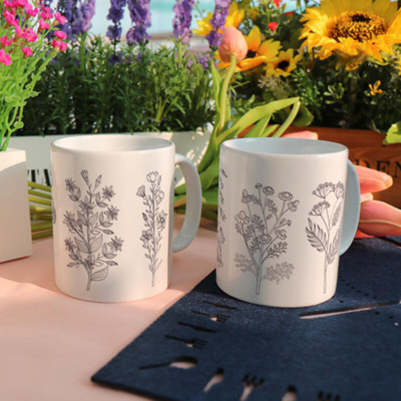 

cf017-Design Mug 2p-Pencil-drawn flowers 2