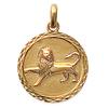 [B8498] - Gold Plated Pendant 'Lion'