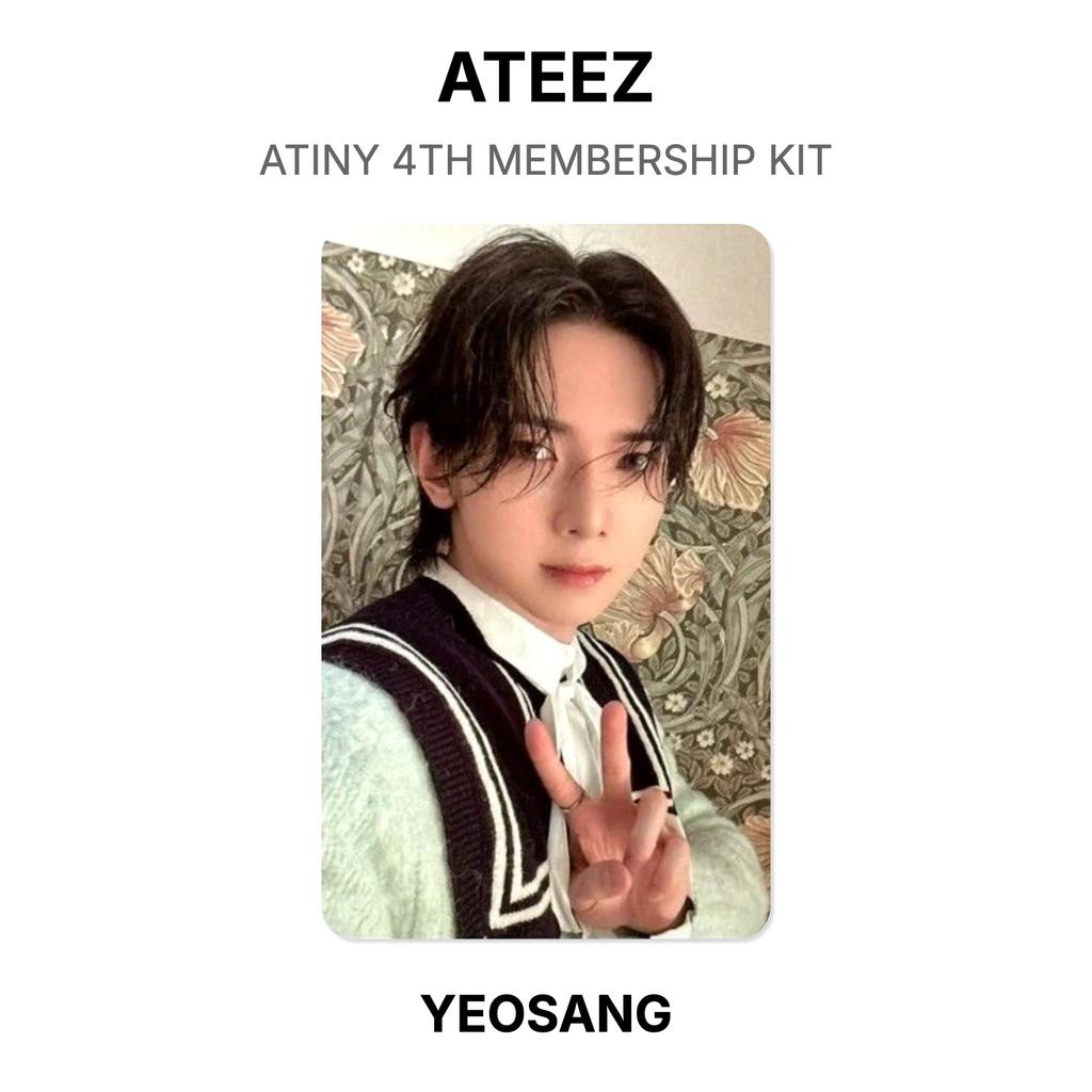 ATEEZ ATINY 4TH MEMBERSHIP KIT Official Photocard