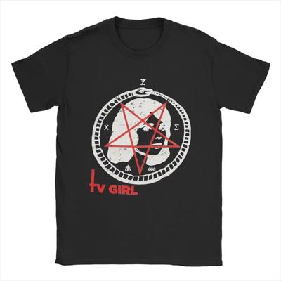 Punk TV Girl T-Shirts für Männer Fantastische Baumwoll-T-Shirts Rundhals Kurzarm T-Shirts Sommerkleidung