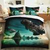 Galaxy Universe King Queen Duvet Cover Planet Outer Space Bedding Set Solar System Comforter Cover Sky Polyester Quilt Cover