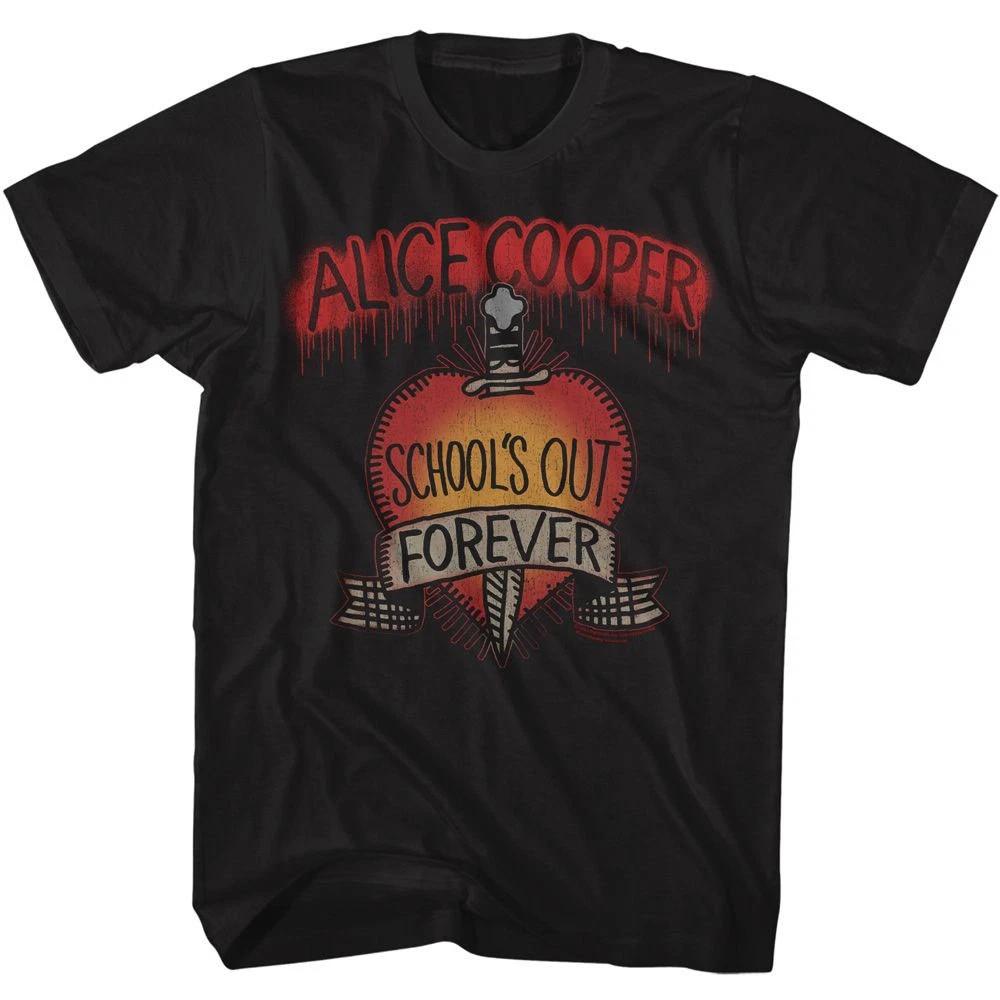 Men s Alice Cooper Alice Cooper Schools Out T-shirt Small Black XXXXL
