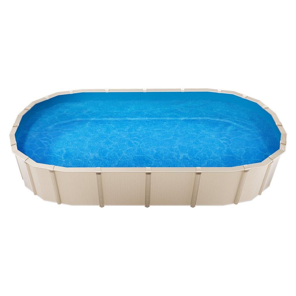 Oval Pool Liner 16.4x9.8ft Unibead Style Pool Liner 47in Wall Height