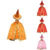 Enchanting Five-star Halloween Cape And Hat Set For Noble Children And Adults