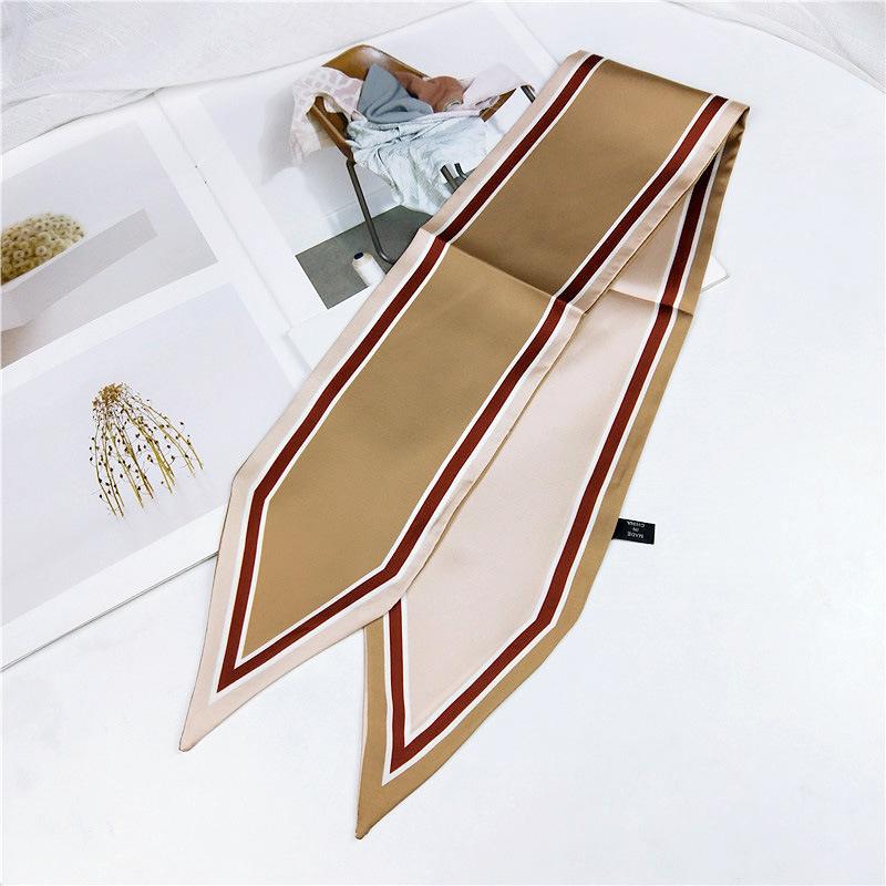 Doppelseitiger Spitzschal für Damen im Frühling und Herbst, dünnes und langes Band, Handgelenk-Taschengurt, vielseitiger dekorativer kleiner Schal