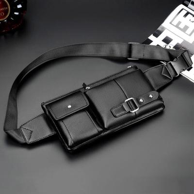 Herren Lässige Hüfttasche Leder Multifunktionale Brusttasche CLE